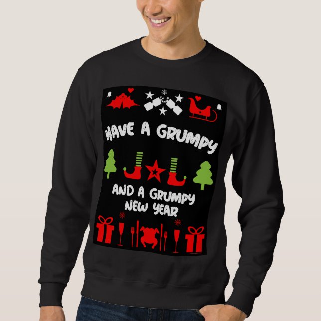 Grumpy Christmas Sweatshirt (Vorderseite)
