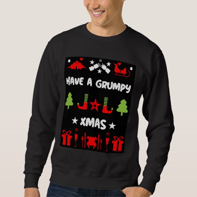 Grumpy Christmas Sweatshirt (Vorderseite)