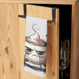 Grumpy Coffee Geschirrtuch