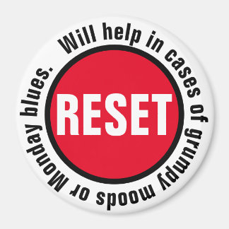 Grumpy Drücken Sie die Reset-Taste Magnet