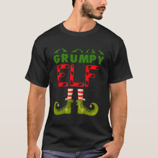 Grumpy Elf Funny Group Matching Family Pajamas for T-Shirt
