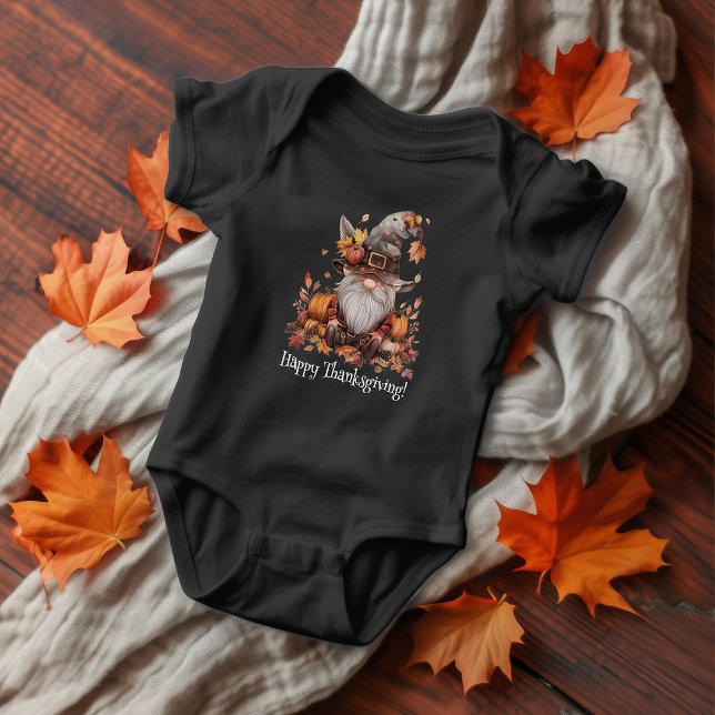 Grumpy Erntedank Gnome Baby Strampler (Von Creator hochgeladen)