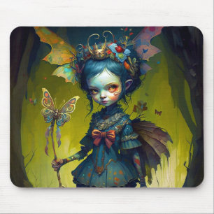 Grumpy Fairy Pixie Fantasy Art Mousepad