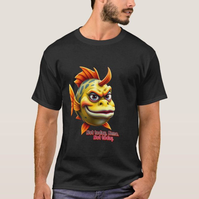 Grumpy Fish Meme u2013 Nicht heute Nemo Lustiger C T-Shirt (Vorderseite)