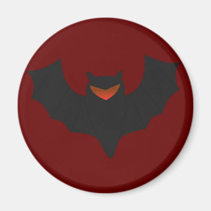 Grumpy Fledermaus Halloween Magnet