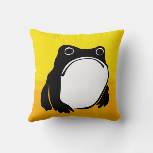 Grumpy Frog zeichnete japanische Kunst von Matsumo Kissen