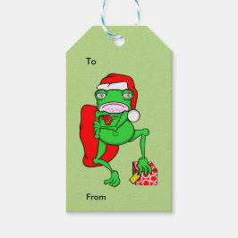 Grumpy Funny Christmas frosch Geschenkanhänger