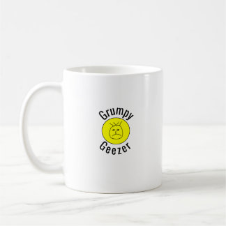Grumpy Geezer kleines gebogenes Textlogo Kaffeetasse