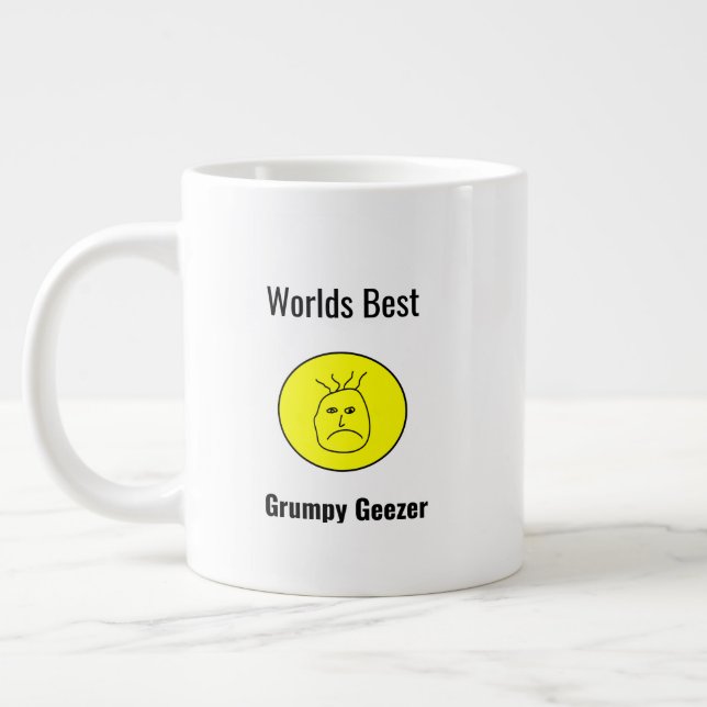 Grumpy Geezer Vatertag Jumbo-Tasse (Links)
