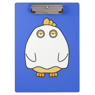 Grumpy Ghost Chick Klemmbrett