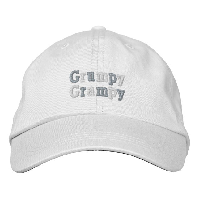 Grumpy Grampy Casquette de baseball brodé (Devant)