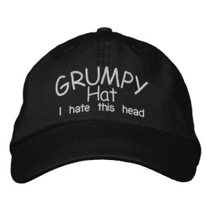 Grumpy HAT Bestickte Kappe