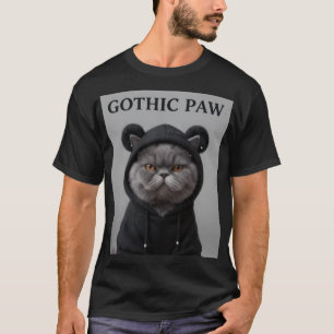 Grumpy Hoodie Katze Urban Streetwear Grafik-Shirt T-Shirt