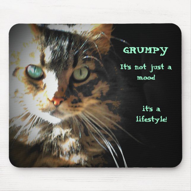 Grumpy ist eine Lifestyle-Maus Mousepad (Vorne)