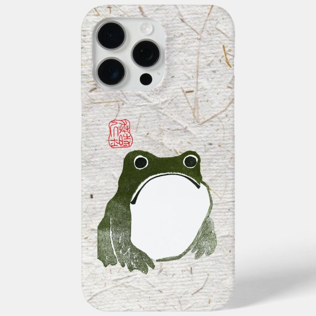 Grumpy Japanese Frog Toad 19. Jahrhundert Case-Mate iPhone Hülle (Rückseite)