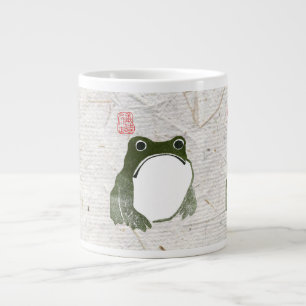 Grumpy Japanese Frog Toad 19. Jahrhundert Jumbo-Tasse