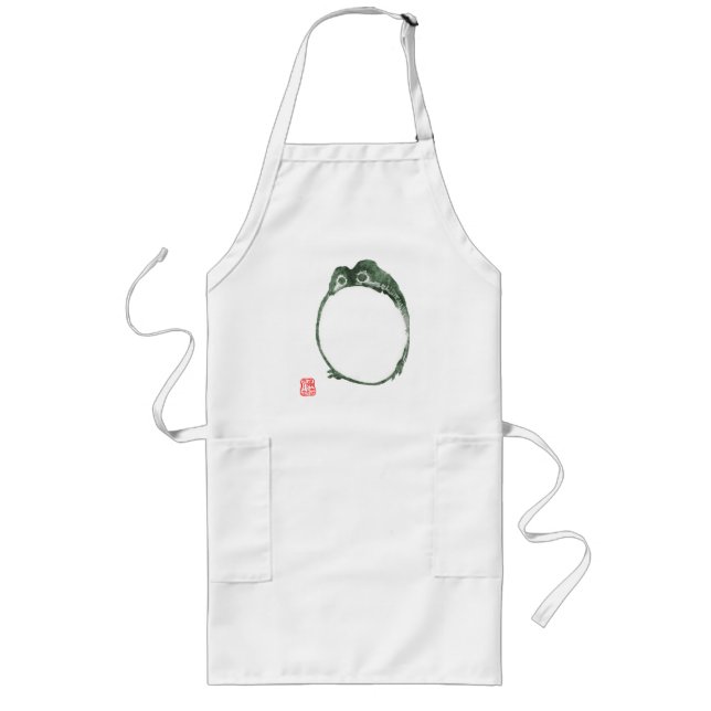 Grumpy Japanese Frog Toad 19. Jahrhundert Lange Schürze (Vorne)