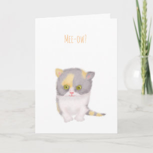 Grumpy Katie kitten obtenir la carte de bien
