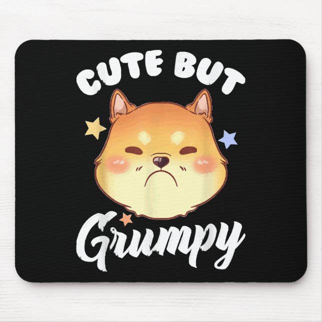 Grumpy Kitten Upset Pouting Cat Mousepad (Vorne)