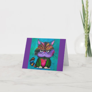 GRUMPY KITTY GRUßKARTE DANKESKARTE