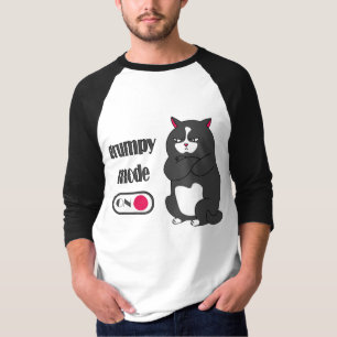 Grumpy-Modus-auf-lustigem-dicken-Katz-Shirt T-Shirt