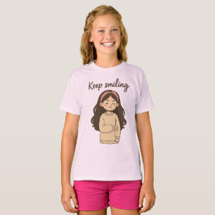 Grumpy Niedlich Girl Sticker - Long Hair & Oversif T-Shirt
