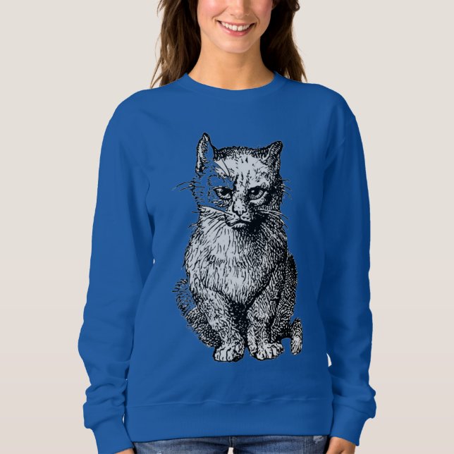 Grumpy Niedliche Katzenweibchen Shirt (Vorderseite)
