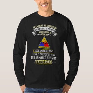 Grumpy Old 2nd Armored Division Veteran Veteran Da T-Shirt