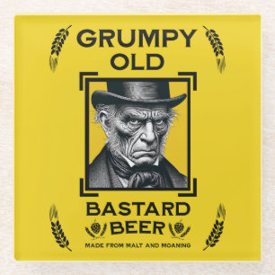 Grumpy Old Bastard Beer Glasuntersetzer