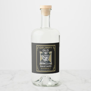 Grumpy Old Bastard Whiskey Alkoholflaschenetikett