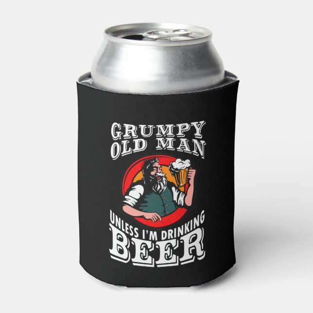 Grumpy Old Man außer ich trinke Bier Dosenkühler (Kanne Vorderseite)