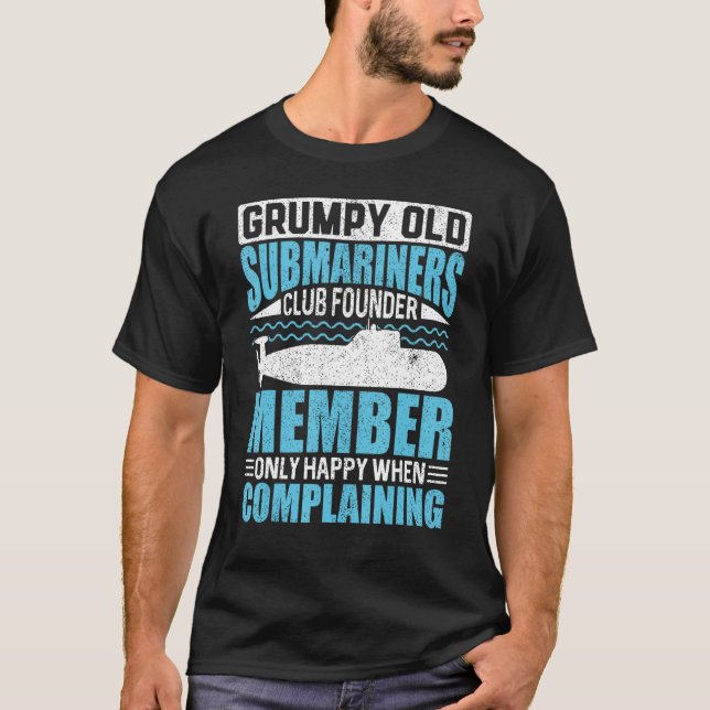 Grumpy Old Submarines USA Veteran's Day T-Shirt (Vorderseite)
