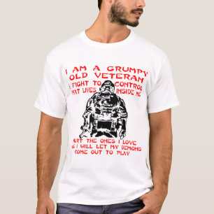 Grumpy Old Veteran ich kämpfe um Kontrolle, was in T-Shirt