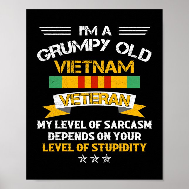 Grumpy Old Vietnam Veteran 211 Poster (Vorne)