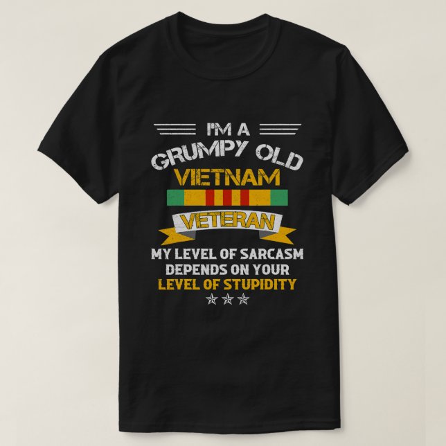 Grumpy Old Vietnam Veteran 211 T-Shirt (Design vorne)