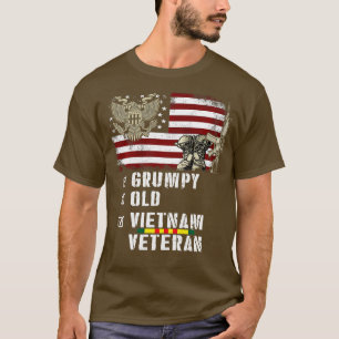 Grumpy Old Vietnam Veteran US-amerikanische Flagge T-Shirt