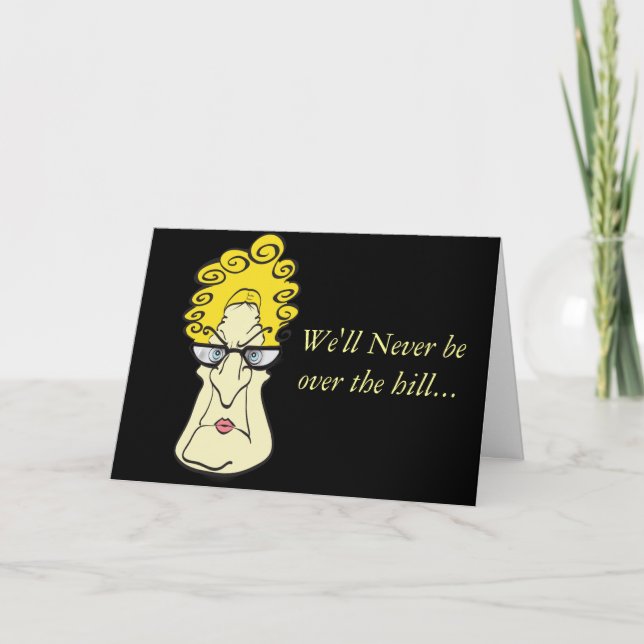 Grumpy Old Woman Karte (Vorderseite)