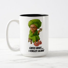 Grumpy Oma "Rate was...ich habe wieder vergessen"  Zweifarbige Tasse