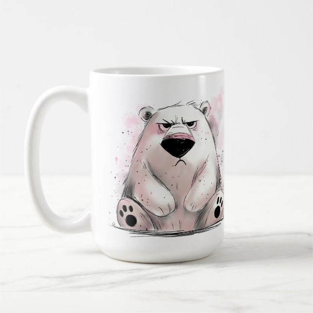 Grumpy Polar Bear Kaffeetasse (Links)
