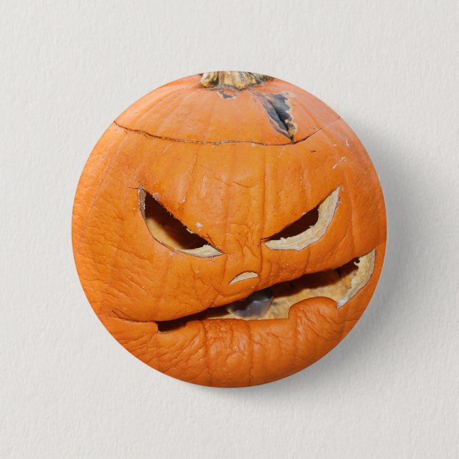 Grumpy Pumpkin Button (Vorderseite)
