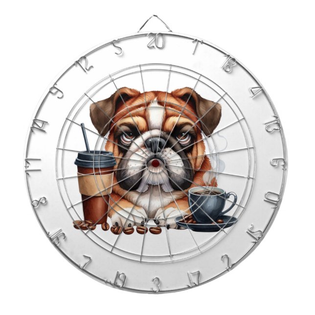 Grumpy Pup Dartboard Dartscheibe (vorne)