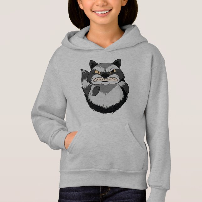 Grumpy Raccoon Hoodie (Vorderseite)