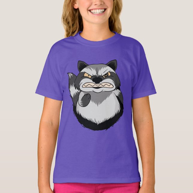 Grumpy Raccoon T-Shirt (Vorderseite)