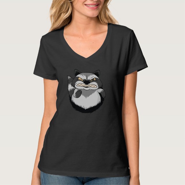 Grumpy Raccoon T-Shirt (Vorderseite)