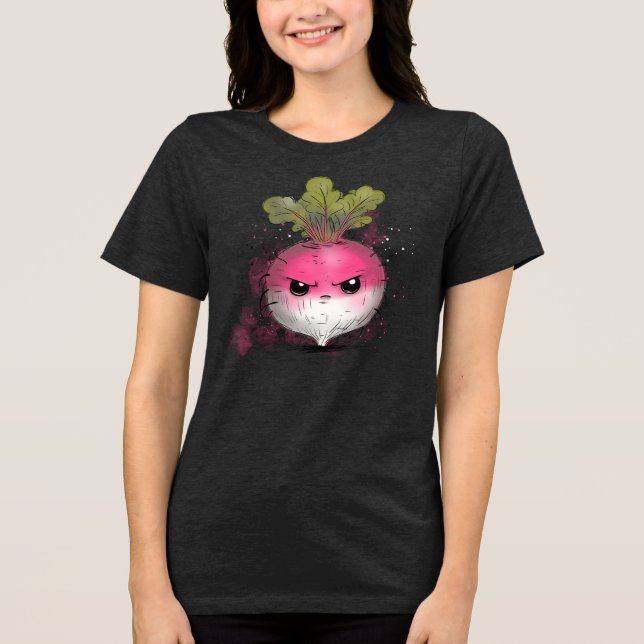 Grumpy Radish Tri-Blend Shirt (Vorderseite)
