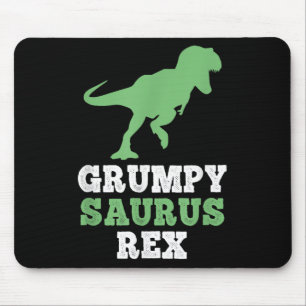 Grumpy-saurus Rex Dino Dinosaurier Funny Grumpysau Mousepad