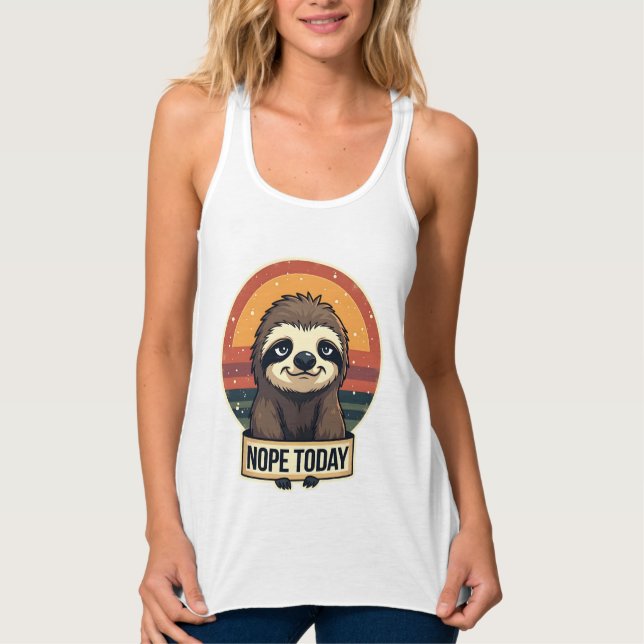 Grumpy Sloth Vintage Funny Retro Shirt Design (Vorderseite)