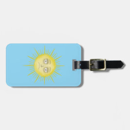 Grumpy Sonne, Schlafender Mond Gepäckanhänger