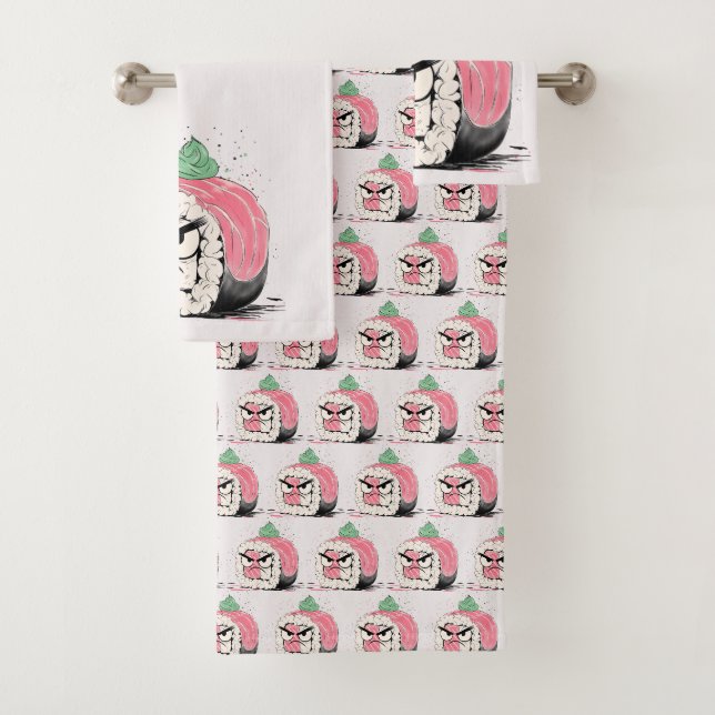 Grumpy Sushi Badhandtuch Set (Insitu)