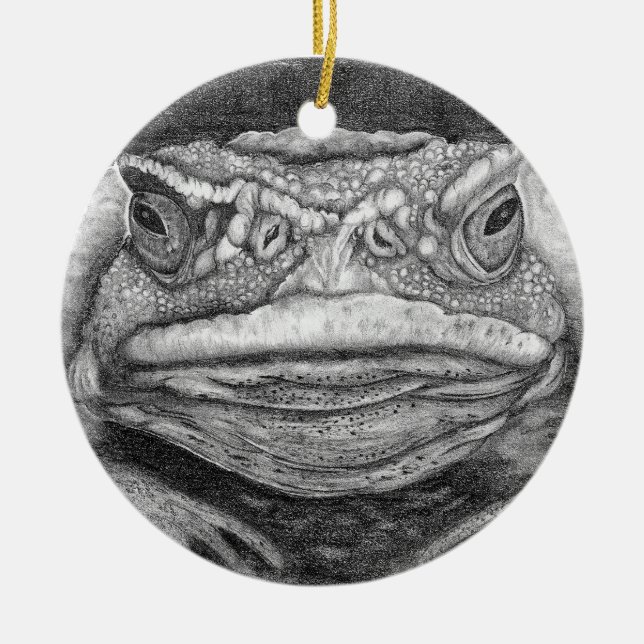 Grumpy Toad Keramik Ornament (Vorne)